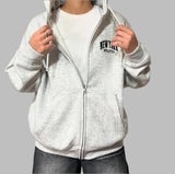 Blvck Grey NY Zipper Hoodie